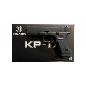 Модель пистолета Glock 17, KP-17, GBB, металл, черный, СО2 (KJW)